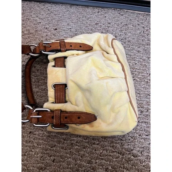 Juicy Couture RARE Yellow Velour Daydreamer Shoulder bag - Picture 7 of 12